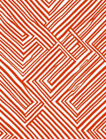 Bold Geometric Orange Stripe Design Rug