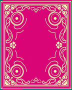Vibrant Floral And Circular Border Design Rug