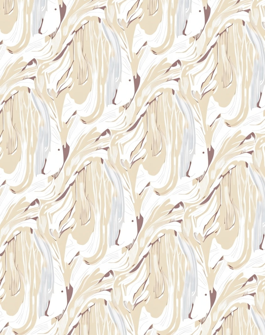Abstract Swirls Lines Pattern Rug