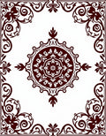 Ornate Floral Mandala Patterned Rug