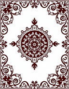 Ornate Floral Mandala Patterned Rug