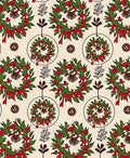 Festive Wreath Patterned Design Rug