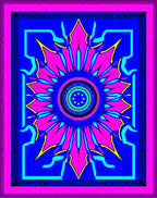 Vibrant Geometric Sunburst Mandala Pattern Rug