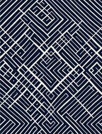 Abstract Geometric Labyrinth Pattern Rug