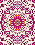Mandala Inspired Floral Pattern Rug