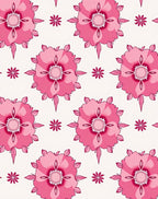 Pink Floral Radiance Pattern Rug