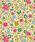 Vintage Floral Vines Pattern Rug