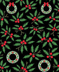 Classic Holly Berry Wreath Arrangement Rug