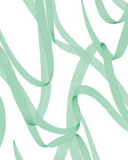 Flowing Green Ribbon Pattern Rug