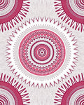 Radiant Pink Mandala Pattern Rug