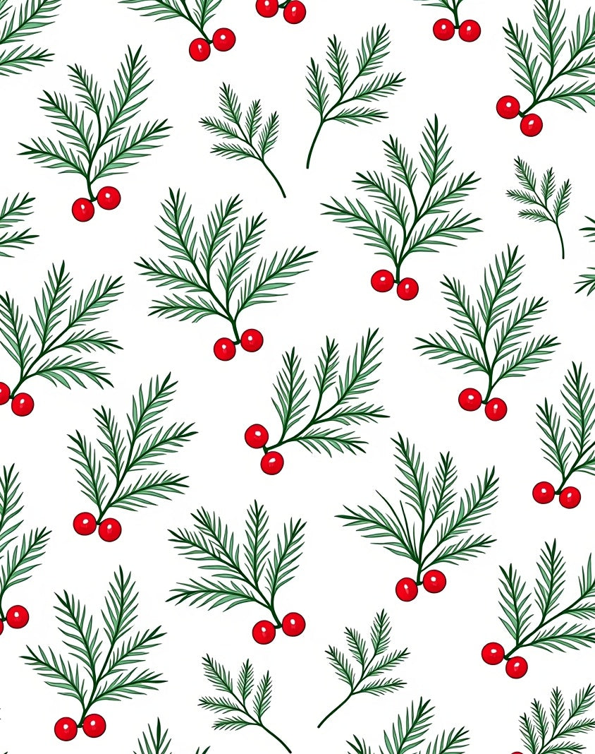Foliage Berry Pattern Design Rug