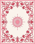 Floral Scrollwork Delightful Sun Rug
