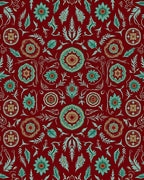 Elegant Floral Inspired Medallion Pattern Rug