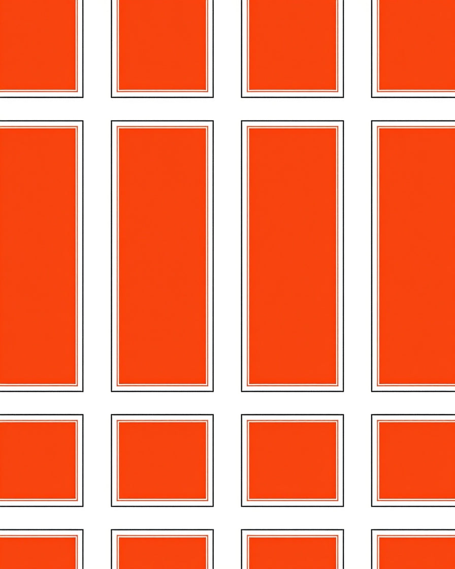 Bold Rectangular Grid Design Rug