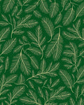 Forest Green Pine Branch Pattern Rug