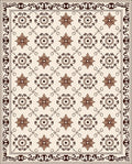 Classic Floral Scroll Patterned Rug