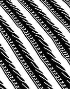 Bold Black Diagonal Abstract Pattern Rug