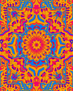 Vibrant Geometric Mandala Pattern Rug