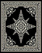 Elegant Floral Starburst Pattern Rug