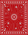 Radiant Snowflake Burst Pattern Rug