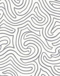 Abstract Gray Swirl Pattern Rug
