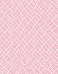 Soft Pink Woven Grid Design Rug