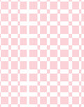 Soft Pink White Checkered Pattern Rug