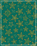 Emerald Green Starburst Pattern Rug