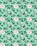 Daisies Berries Floral Pattern Design Rug