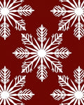 Winter White Snowflake Pattern Rug