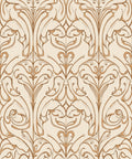 Elegant Floral Scroll Pattern Rug