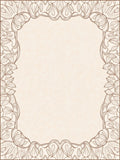 Elegant Outline Floral Border Rug