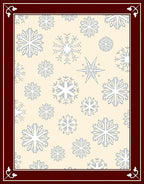 Winter Snowflake Pattern Design Rug