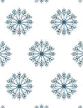 Navy Blue Snowflake Repeat Rug