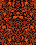 Orange Blossom Vine Pattern Rug