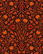 Orange Blossom Vine Pattern Rug