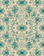 Vintage Floral Vines Pattern Rug