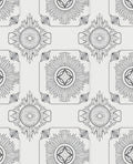 Ornate Starburst Floral Pattern Rug