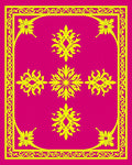 Vivid Floral Intricate Design Rug