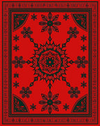 Ornate Starburst Detailed Pattern Rug