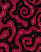 Bold Swirls Sharp Angles Pattern Rug