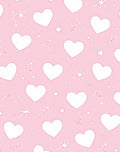 Pink Hearts Sparkle Pattern Rug