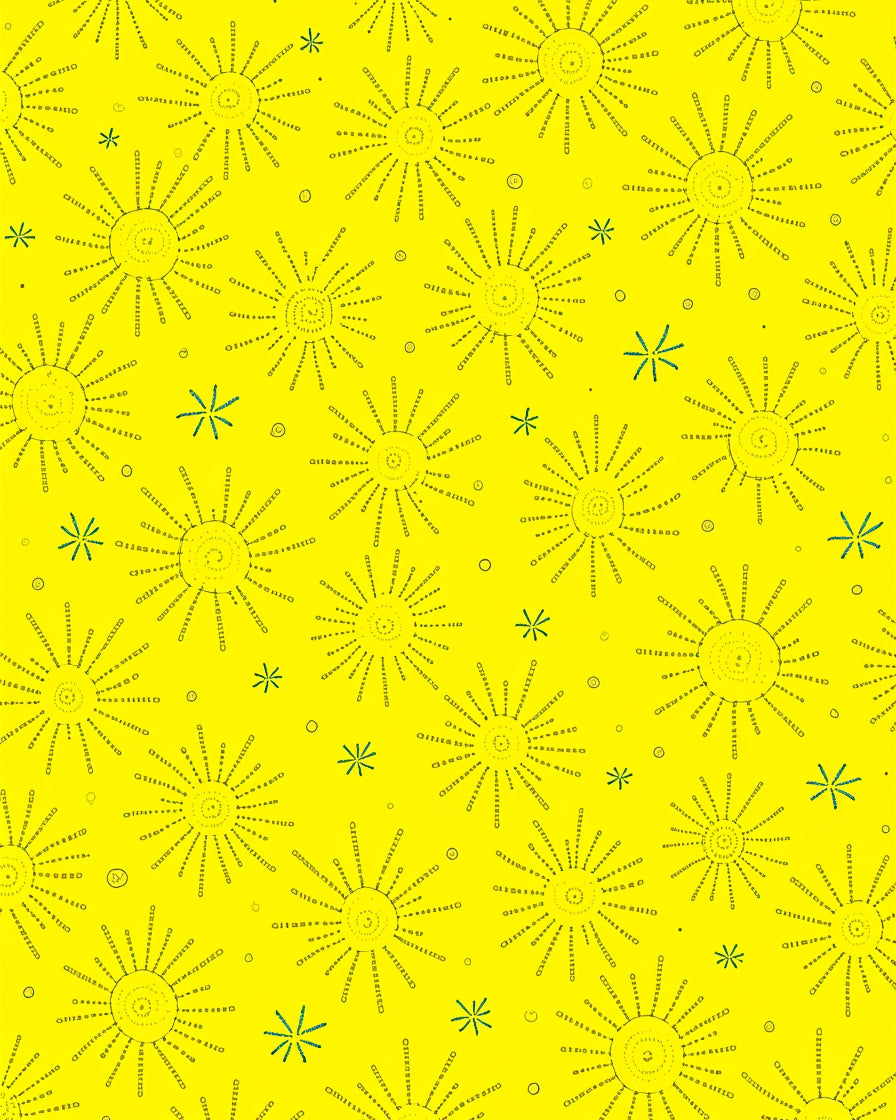 Abstract Sunburst Radiant Pattern Rug
