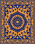 Royal Floral Motif Pattern Rug