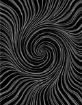 Black White Swirl Dynamic Abstract Rug