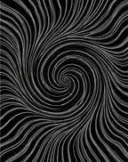 Black White Swirl Dynamic Abstract Rug