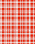 Classic Red and White Plaid Pattern Rug