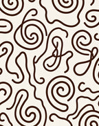 Organic Swirl Pattern Delightful Design Rug