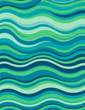 Oceanic Waves Pattern Rug