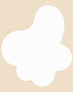 Soft Blob With Beige Inlay Design Rug